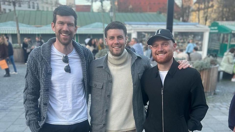 Die drei vom Viktualienmarkt: Nico Formella (l.), Fabian Hürzeler (m.) und Jonas Scheuermann (r.).