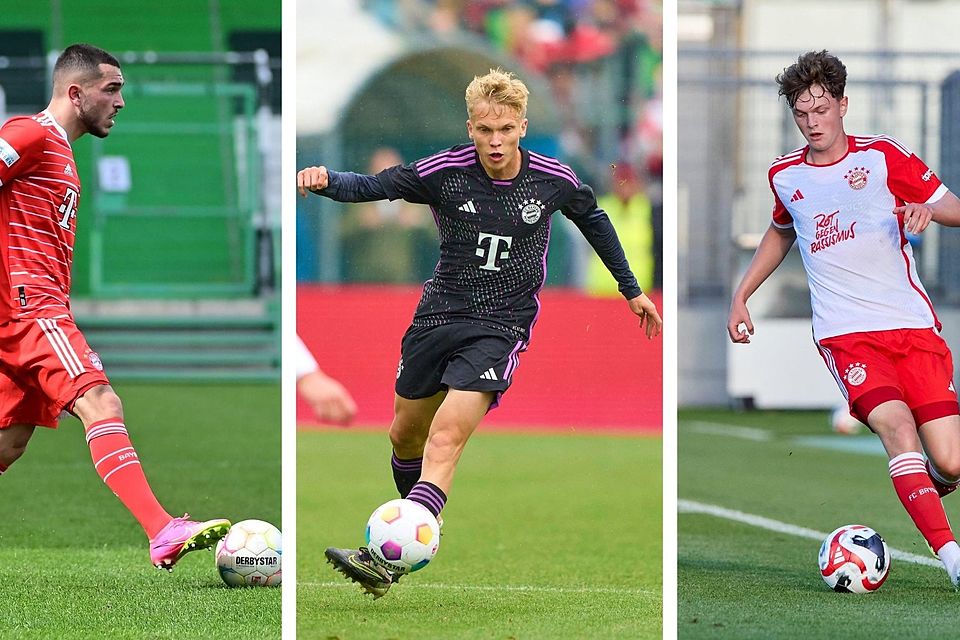 Arijon Ibrahimovic (li.), Frans Krätzig und Paul Wanner (r.) könnten den FC Bayern vor Ende der Wechselfrist noch verlassen.