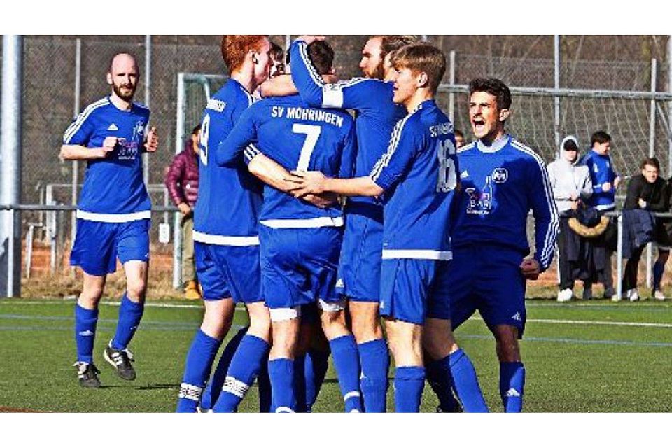 Jubel bei der Spvgg Möhringen. Im ersten Punktspiel unter dem neuen Trainer Karl-Heinz Fuhrmann gelang der Mannschaft ein 6:2-Auswärtssieg. Yavuz Dural