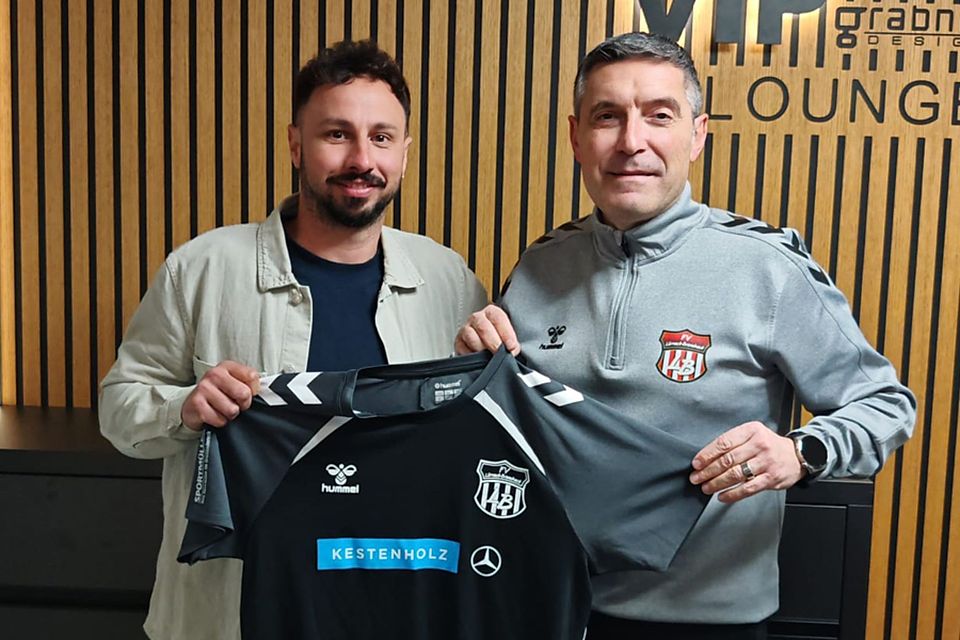 Der künftige FVLB-Trainer Fabio Muto (links) und FVLB-Sportchef Antonio Ratto | Foto: FVLB