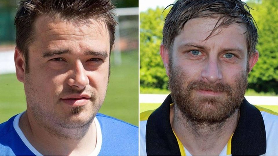 Robert Eichler (li., 32) führte den SVP als Spielertrainer in die Kreisklasse. Andreas Schwarz (38) ist in Pulling alles andere als ein Unbekannter.