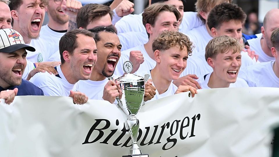Nach Platz 2 im Vorjahr sicherte sich Blau-Weiß Köln am Sonntag den Kreispokal Köln.