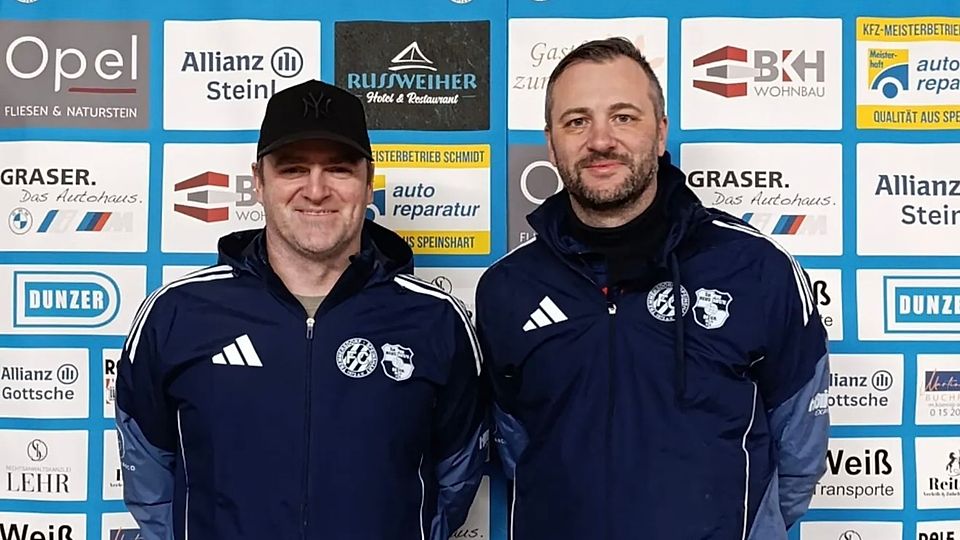 Robert Schäffler (rechts) und Holger Philipp stehen auch in der kommenden Saison auf der Kommandobrücke in Tremmersdorf und Neustadt am Kulm.