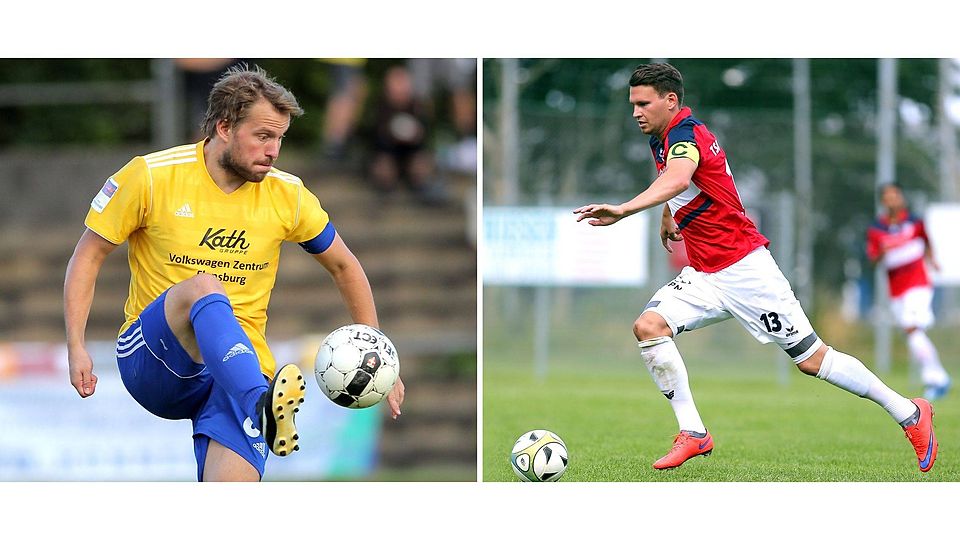 Gespannt auf das Derby: Robin Schmidt (08, links) und Lasse Sohrweide (TSB). Fotos: Staudt