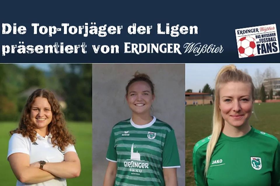Unter anderem Carina Bauer, Franziska Fischer und Annika Doppler (v.l.n.r.) stehen auf dem ersten Platz in Landesliga Süd.