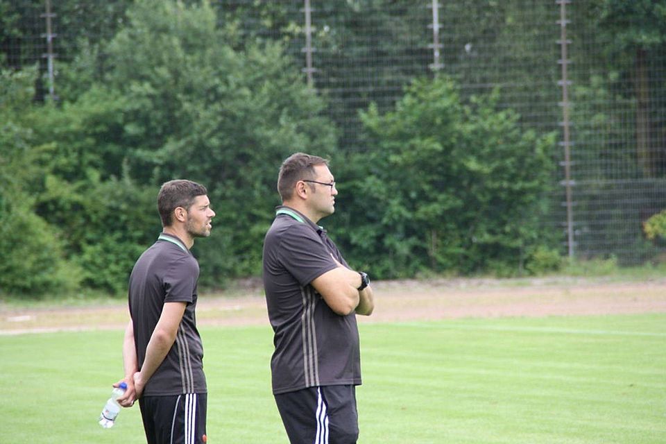 Das Trainerduo Schiersand (links) und Lepper. F: Thomas Mönter