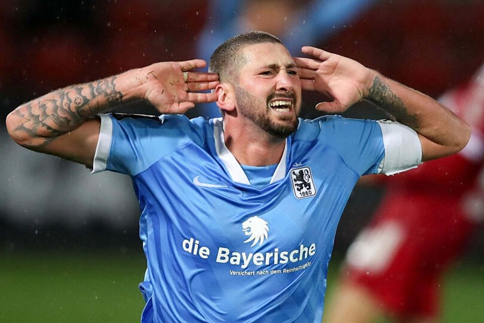 Sascha Mölders träumt mit dem TSV 1860 München von der Rückkehr in die 2. Bundesliga.