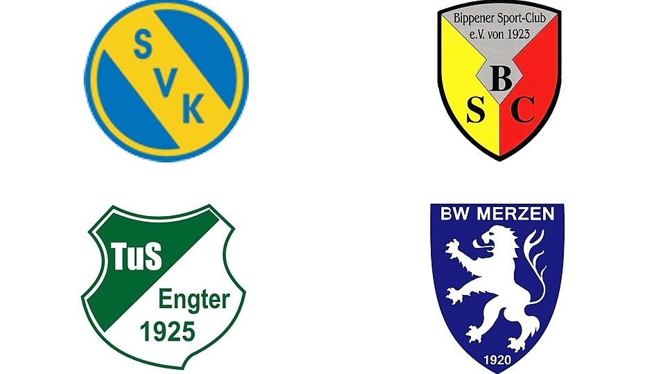 Kämpfen um den Aufstieg in ihren Kreisklassen: SV Kettenkamp und Bippener SC (Nord A) sowie TuS Engter und BW Merzen II (Nord B).