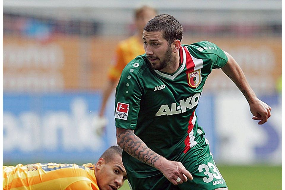 Sascha Mölders wird ein Löwe, er kommt bis zum Saisonende auf Leihbasis vom FC Augsburg. Foto: Getty Images