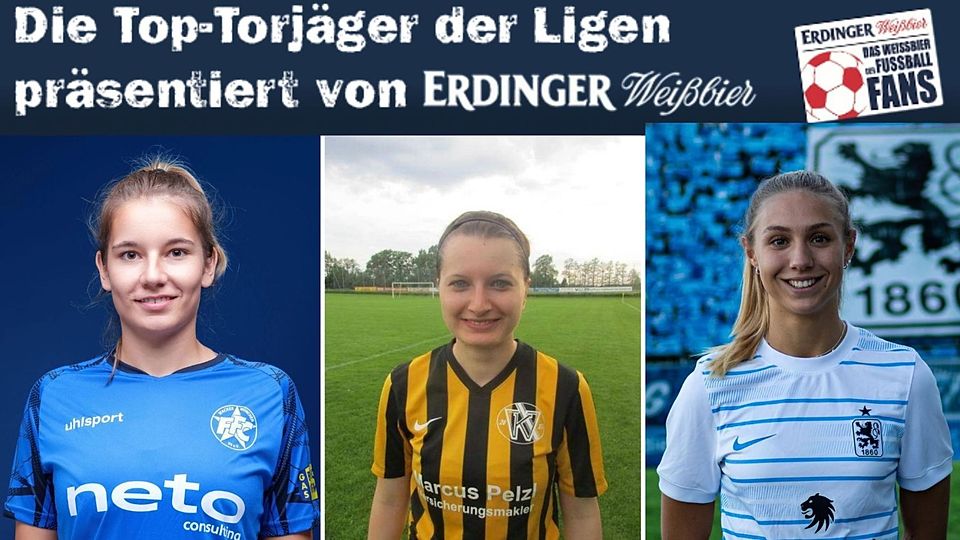 Katrin Neuberger (m.) setzt sich mit sieben Treffern von ihrer Konkurrentin Kira Winter (l.) ab.