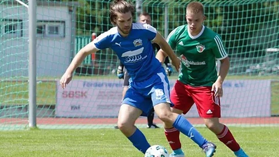 Martin Salis (in blau) verlässt Baalberge im Sommer.