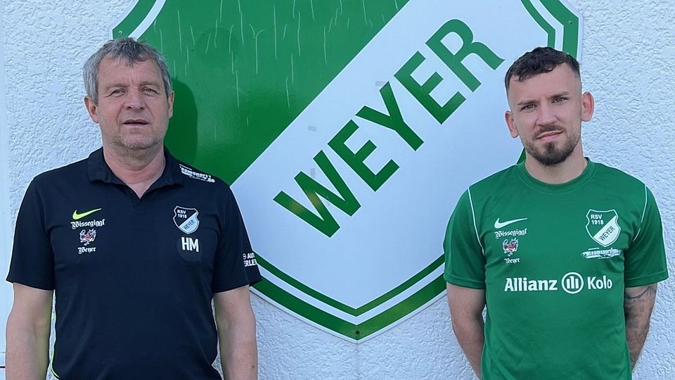 Hans Mattersberger und Marco Koch ist das neue Trainerteam des RSV Weyer, der künftig in der Kreisoberliga spielt. 