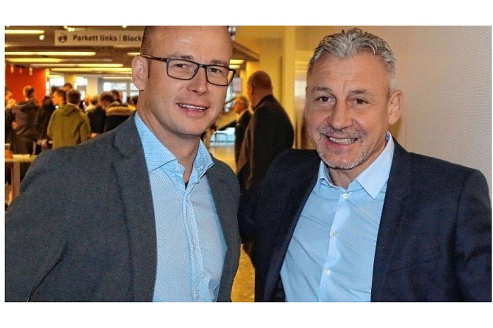 Geben künftig gemeinsam die sportliche Richtung des FC Hansa vor: der neue Vorstand Sport Markus Thiele (links) und Cheftrainer Pavel Dotchev Lutz Bongarts