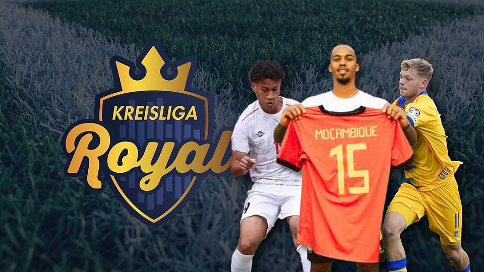 Angel Arthee, Jonny Muiomo und Pau Babot (v.l.n.r.) laufen als Fünftliga-Spieler auch für Nationalteams auf.