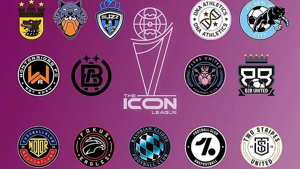 Das sind die 14 Teams der Icon League. 
