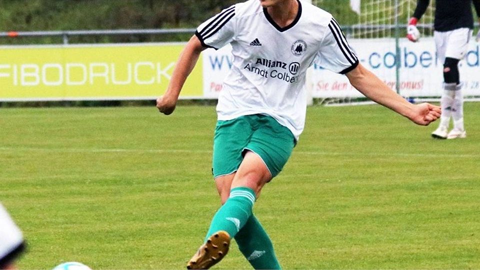 Sein Tor reichte nicht: Timon Kuko traf drei Minuten nach dem Rückstand zum zwischenzeitlichen 1:1. A-Foto: Dagmar Rutt