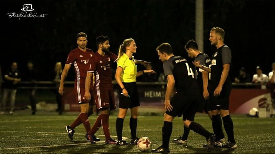 Hitzig verlief die Partie zwischen dem VfB Bodenheim und der Hassia Bingen. F: Haas