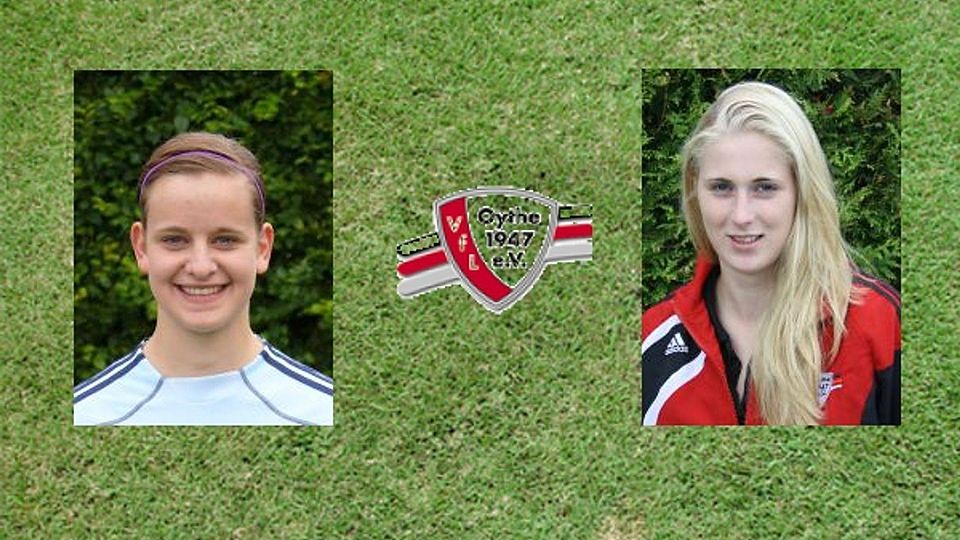 Torhüterin Laura Michelbrand (l) und Defensivspielerin Janina Schulze (r) kehren zum VfL Oythe zurück