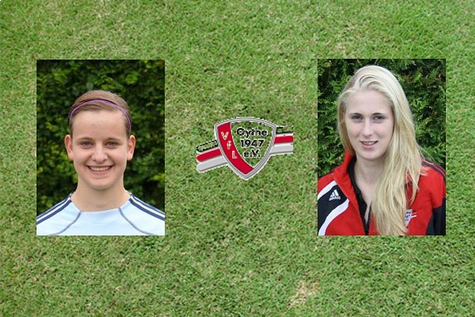 Torhüterin Laura Michelbrand (l) und Defensivspielerin Janina Schulze (r) kehren zum VfL Oythe zurück