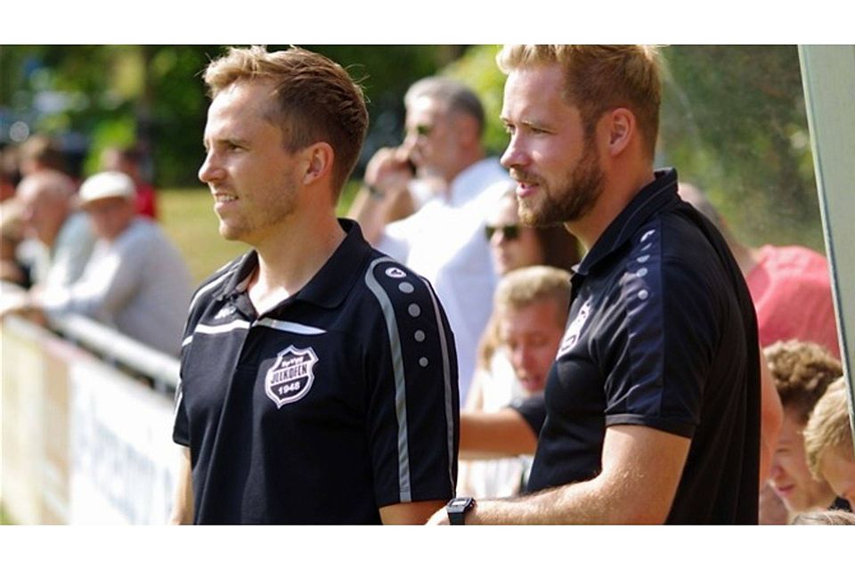 Trainer Michael Zintl und sein Co-Trainer Thomas Sommer (r.). Foto: Schmautz