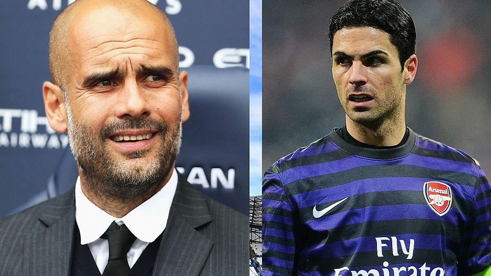 Pep Guardiola gegen Mikel Arteta im Carabao Cup Endespiel am Sonntag um 17:30 Uhr.