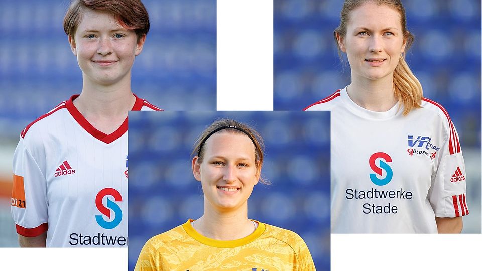 Die Spielerinnen mit den meisten Einsätzen: Tatjana Hansen, Stine Freese und Lisa Meyer