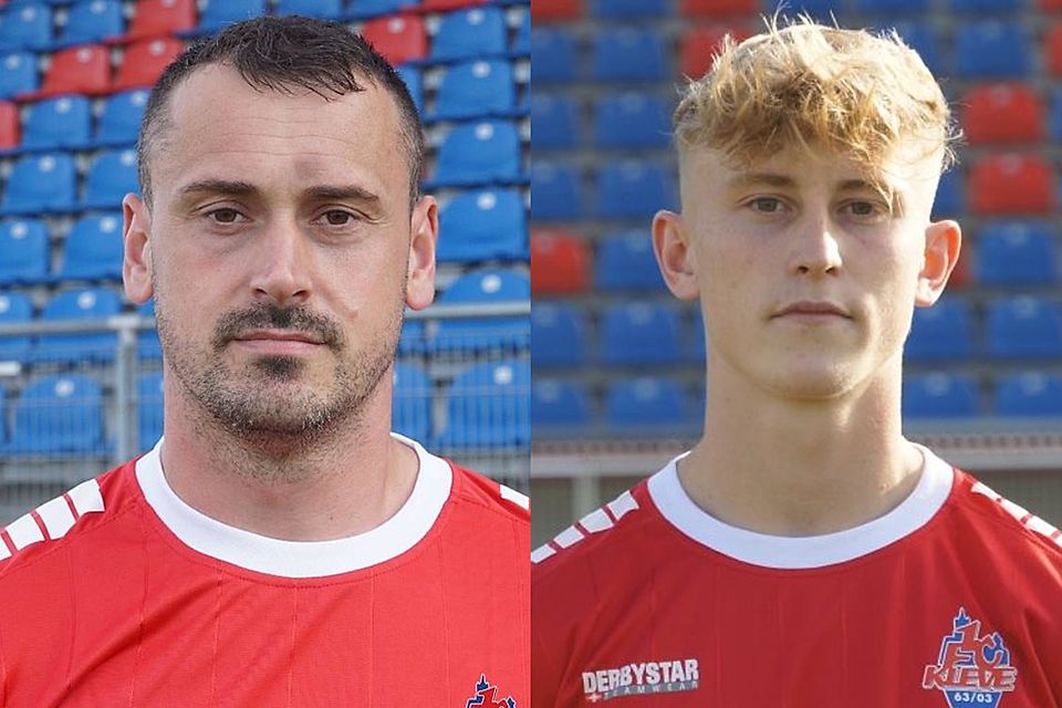 Nedzad Dragovic (links) und Frederik Meurs bleiben beim 1. FC Kleve.