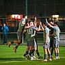 So wie gegen Cosmos Koblenz wollen die Fußballer vom TSV Gau-Odernheim auch am Sonntag nach der Partie gegen FV Dieflen jubeln. 	Foto: Mirco Metzler / pakalski-press - Archiv 