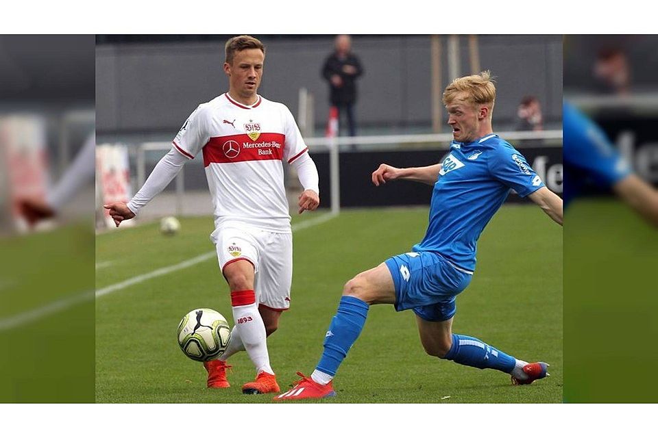 In der vergangenen Saison spielte Filip Rettig (rechts) noch für Hoffenheim II in der Regionalliga, nun soll er die Verteidigung des FV Ravensburg verstärken. Foto: Imago images