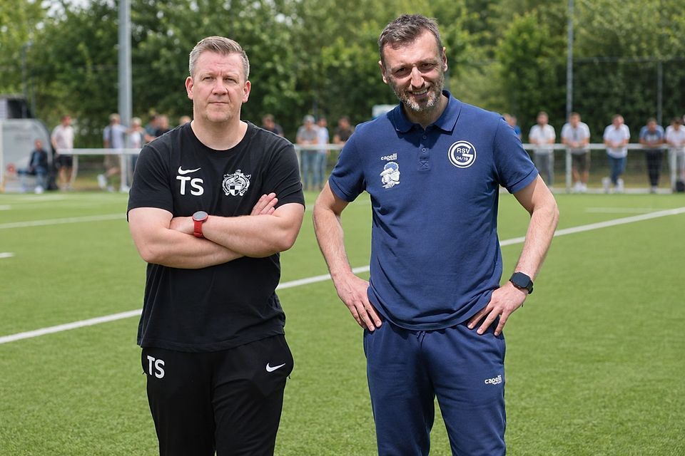 Tim Schneider (l.) will mit Hilden feiern, Damian Apfeld mit Ratingen. 
