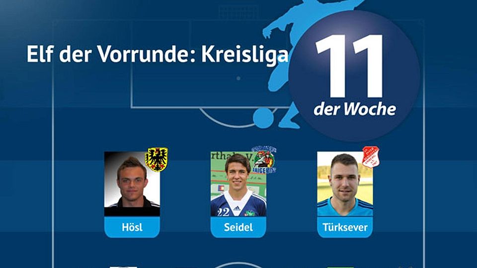 Elf der Vorrunde: Kreisliga Amberg/Weiden KW 51