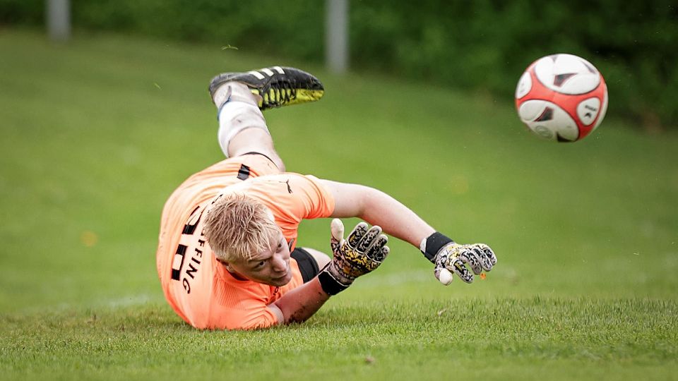 Joshua Eibl vom SV Uffing in Aktion