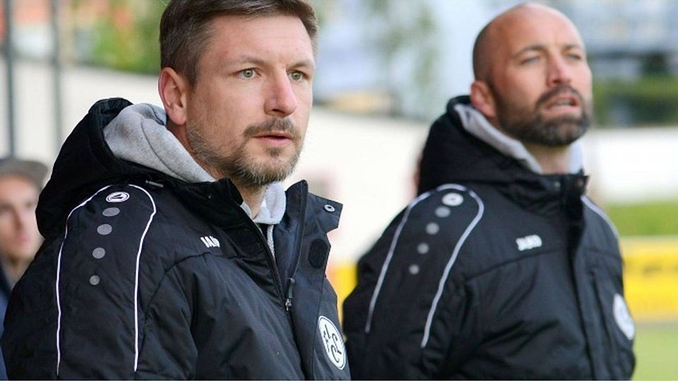 Christian Goller (li.) und Alexander Grau bleiben dem 1. FC Lichtenfels weiter erhalten. F.: Meier