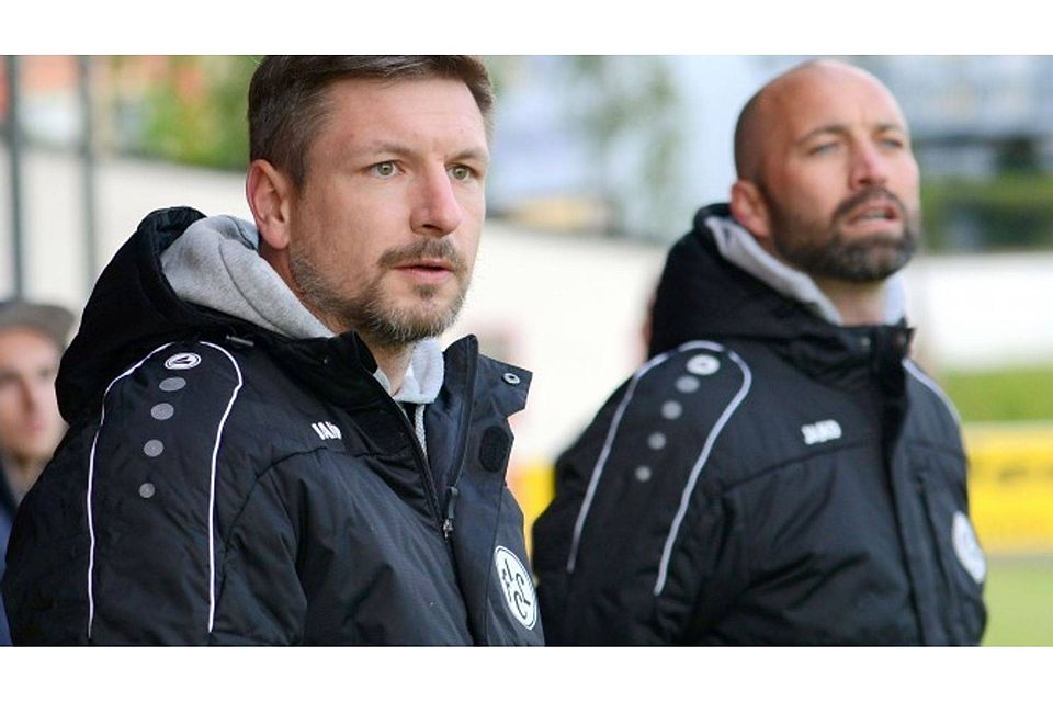 Christian Goller (li.) und Alexander Grau bleiben dem 1. FC Lichtenfels weiter erhalten. F.: Meier