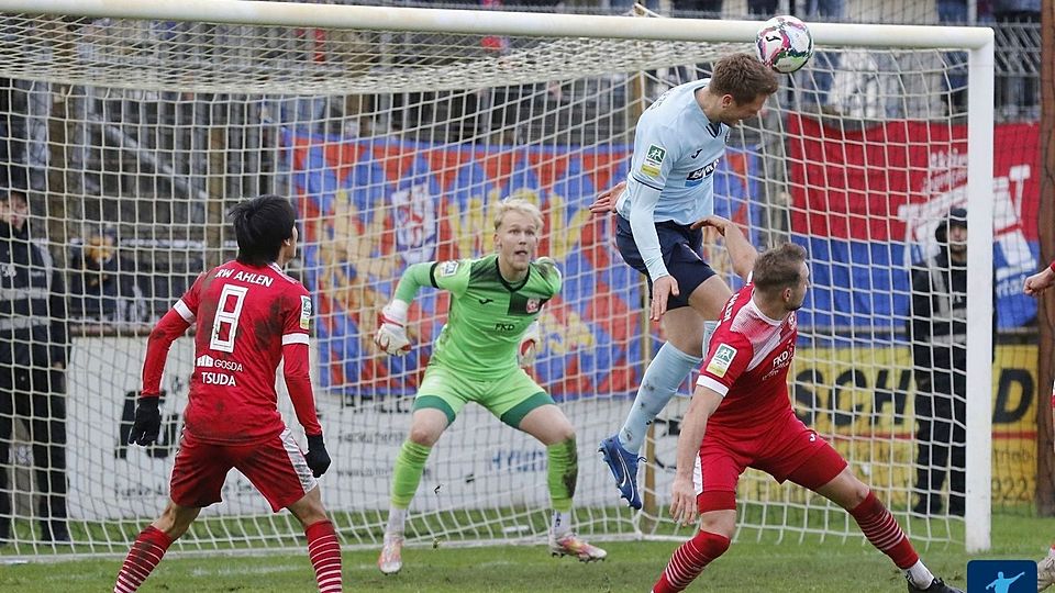 In der vergangenen Saison absolvierte Keeper Luis Ackermann für RW Ahlen seine ersten Regionalliga-Einsätze.