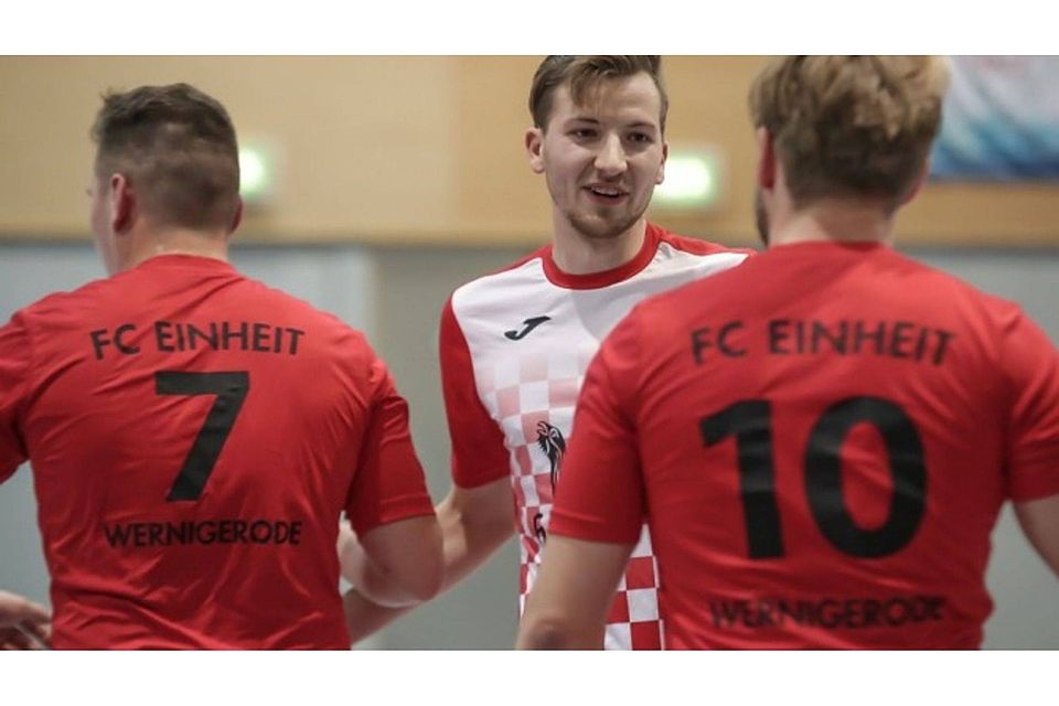 Die Dominanz des FC Einheit Wernigerode in der Halle hält an. F: Heymann Die Dominanz des FC Einheit Wernigerode in der Halle hält an. F: Heymann
