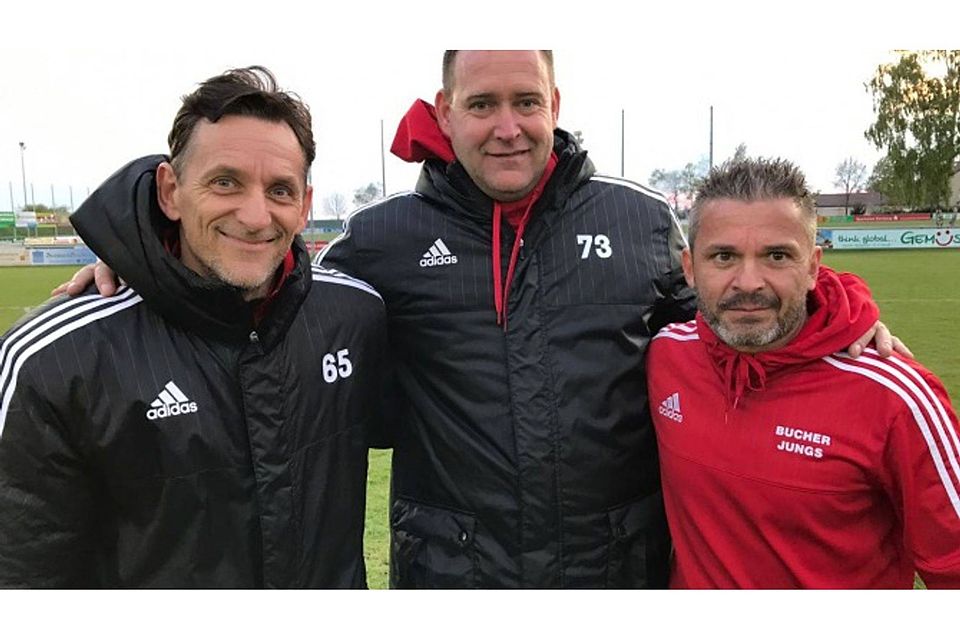 Thomas Adler (links) und sein Trainerteam bleiben auch kommende Saison beim TSV Buch. F: Rebel