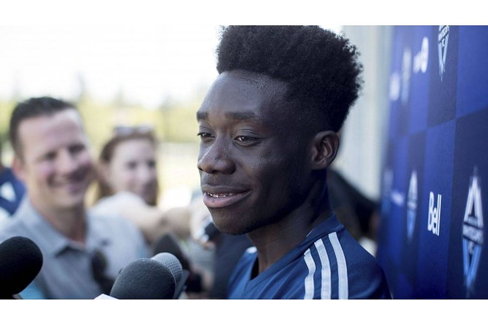 Alphonso Davies verbreitete Angst und Schrecken gegen Minnesota.  dpa / Darryl Dyck