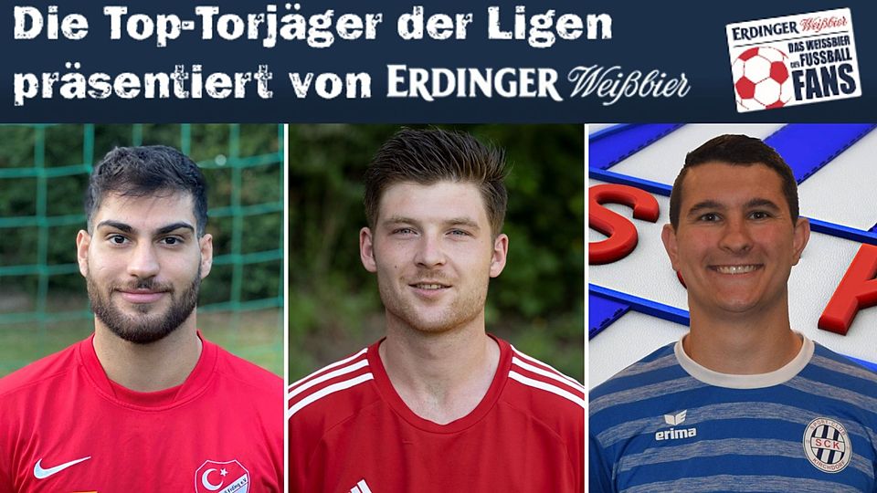 Kaan Cay (l.) ist Christoph Ratberger (m.) dicht auf den Fersen. Thomas Hadler ist auch noch unter den Top-Drei Torjägern.