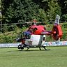 Auf dem Fußballplatz des ASV Neustadt/Waldnaab landete am Sonntag ein Rettungshubschrauber.