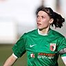 Sabrina Buchhart wurde mit dem FC Augsburg Landesliga-Dritter - und darf nun sogar vom Durchmarsch in die Bayernliga träumen.   F.: Klaus Rainer Krieger
