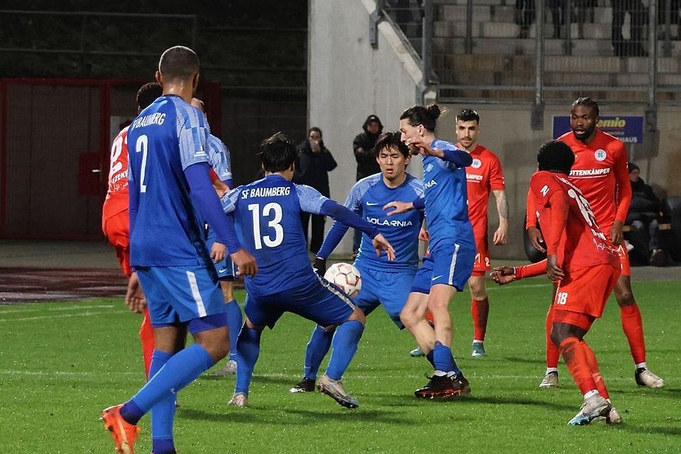 Auch ohne Aufstieg wollen die Sportfreunde Baumberg die Meisterschaft klarmachen.