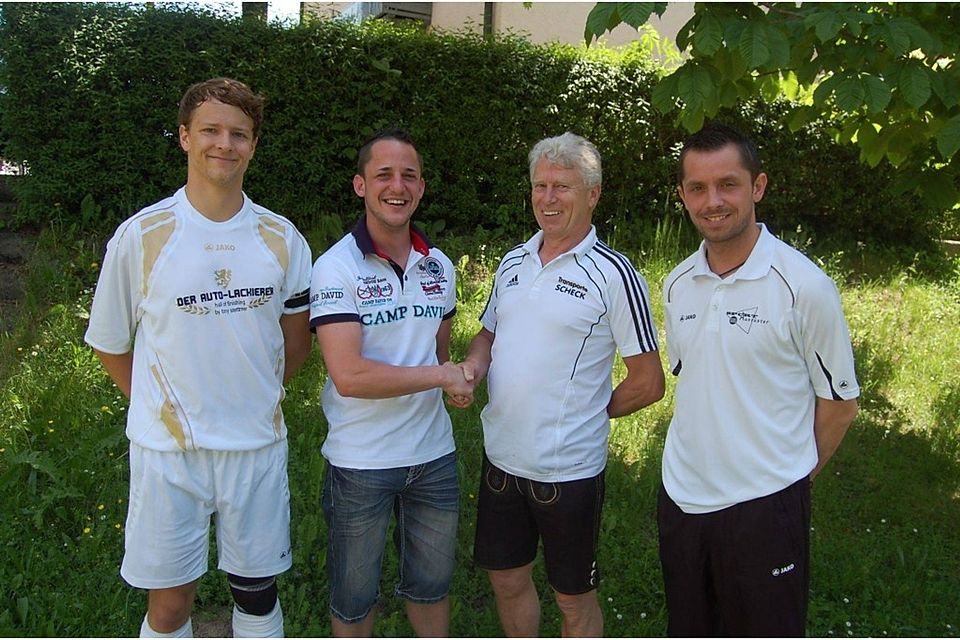 Bild von Links: Johannes Eckert, Jürgen Reichinger, Hans Eckert und Gregor Kazanowski