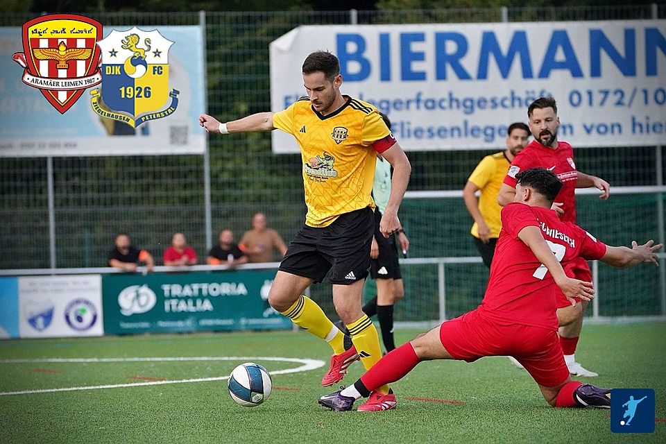 Die Aramäer Leimen (gelb) treffen am Sonntag auf ihre Freunde aus Ziegelhausen/Peterstal.