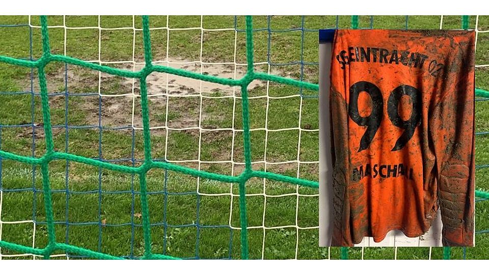 Matsch-Ball gegen Mechtersheim: Auf diesem Geläuf war kein Fußball möglich, dafür wurde es sehr, sehr schmutzig.	Foto: Frank Orben
