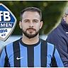 Mehmet Horuz (l.) ist neuer Trainer in Leimen. Bernd Riegler (r.) hört auf. Foto/Grafik: Pfeifer/cwa
