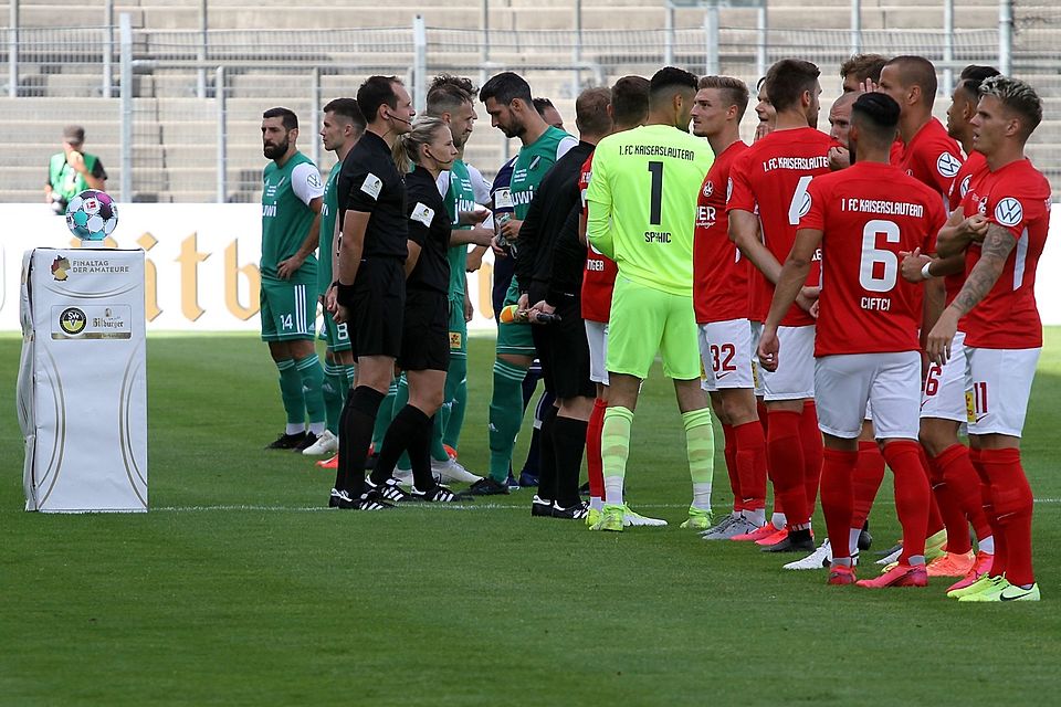 Das Finale im SWFV-Pokal - so wie hier 2020 zwischen Alemannia Waldalgesheim und dem 1. FC Kaiserslautern ist Ziel der Vereine im Südwesten.