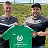 Freuen sich auf die gemeinsame Zusammenarbeit: Herrngiersdorfs Sportlicher Leiter Sebastian Danzer (re.) und der neue Trainer Thomas Rappl. 