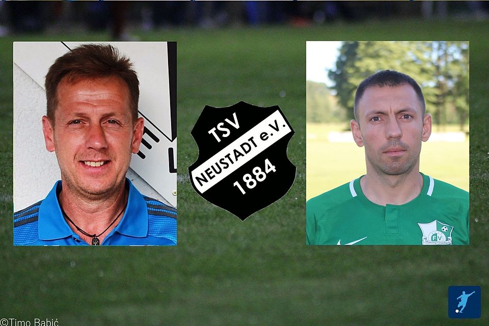 Das Trainergespann aus Nikolaos Kotsikas (links) und Emil Rus (rechts) wird auch in der kommenden Saison für den TSV Neustadt an der Seitenlinie stehen.