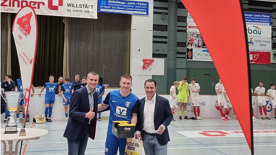 Sebastian Merz VfR Willstätt, Konstantin Fries SC Lahr, Stefan Hochwald VfR Willstätt